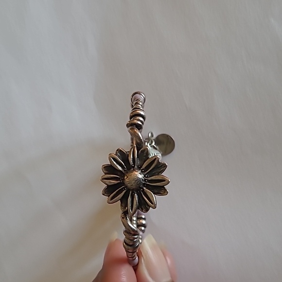 Alex and Ani Natural Wonders flower wrap bracelet - Picture 3 of 3